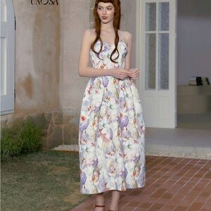 Floral Print Midi Dress